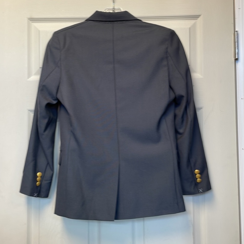Lands End boys hopsack blazer school uniform, color slate gray frost, NWT - Picture 2 of 2